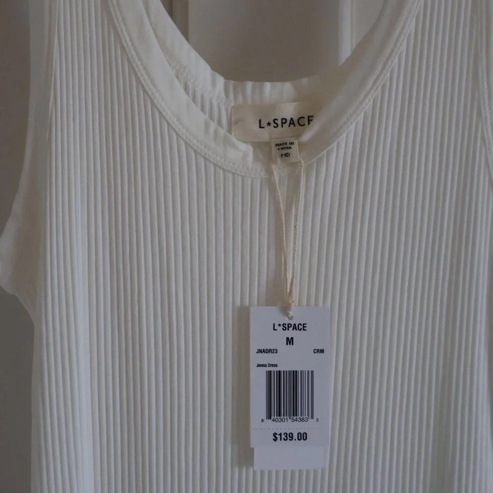 L*Space Jenna Ribbed Dress NWT Size M - Picture 6 of 9